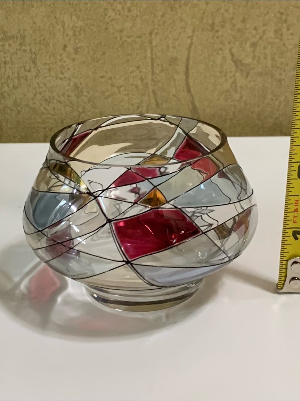 PARTYLITE Tiffany Tealight mosaic Candle Holder P0281 NEW in Box - Picture 6 of 9